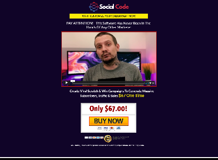 cheap Social Code Scratch & Win Software
