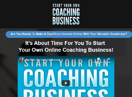 cheap Start Your Own Coaching Business Master Resell Rights License