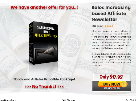 cheap Sales Increasing based Affiliate Newsletter