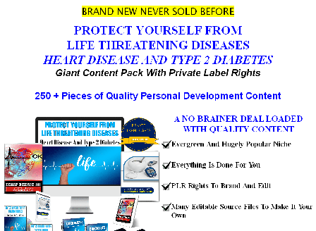 cheap [Quality PLR] Protect Yourself From Life Threatening Diseases