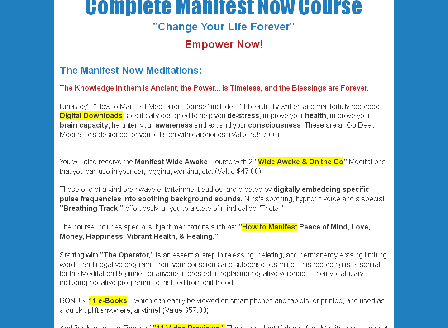 cheap Complete Manifest Now Course - Digital Download