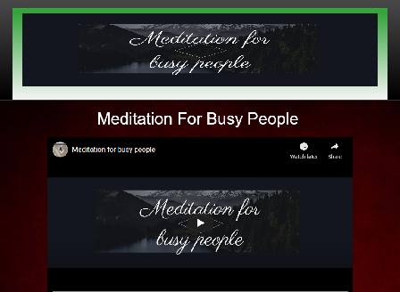 cheap Meditation for busy people