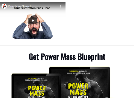 cheap Power Mass Blueprint 3 Ebooks + 20 Videos
