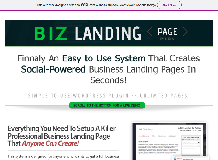 cheap BIZ Landing Page Plugin