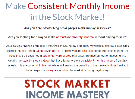 cheap Stock Market Income Mastery