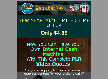 cheap PLR Video Quotes Vol.3 New year offer.