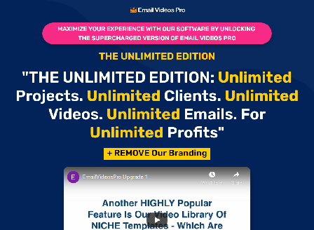 cheap Email Videos Pro Unlimited