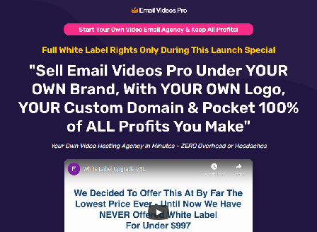 cheap Email Videos Pro White Label