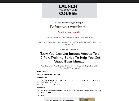 cheap Launch Your Own Online Course OTO