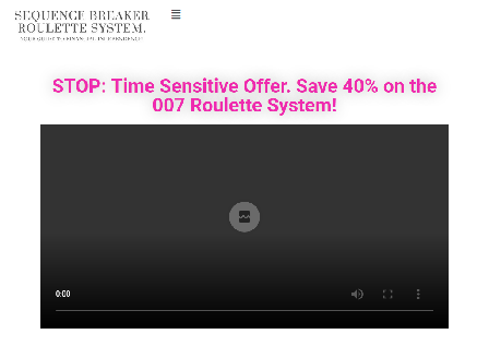 cheap 007 Roulette System