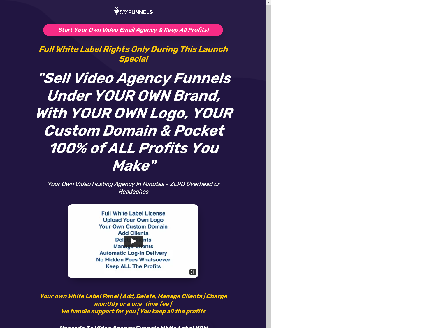 cheap Video Agency Funnels White Label