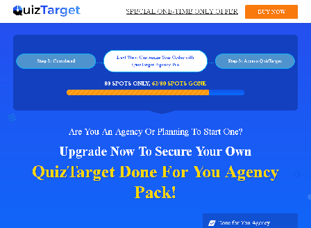 cheap QuizTarget 2022 Agency