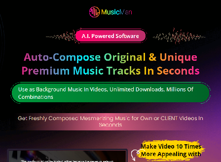 cheap MusicMan Commercial- A.I. Software Auto-Creates Original Music Tracks in Seconds