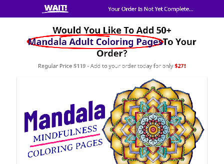 cheap Mandala Mindfulness Self Publisher Pages