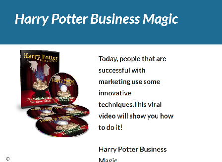 cheap Harry Potter Business Magic-successful marketing