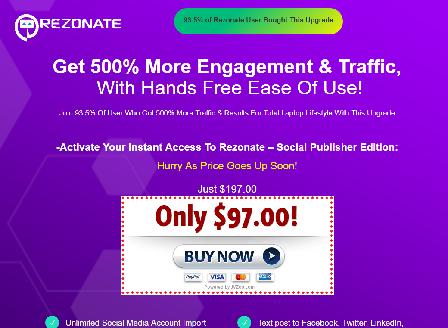 cheap Rezonate  Social Publisher - Upgrade 2