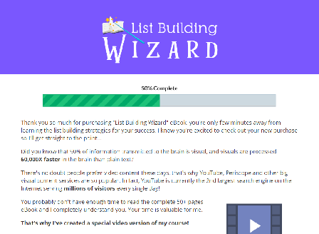 cheap List Building Wizard Video Upgrade