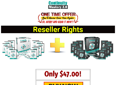 cheap Continuity Mastery 2.0 Reseller Rights