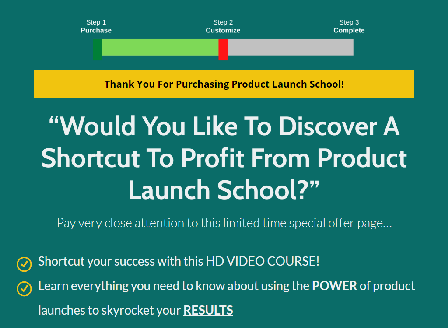 cheap Product Launch School Video Upgrade