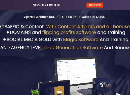 cheap Artemis Webinar Bundle Offer