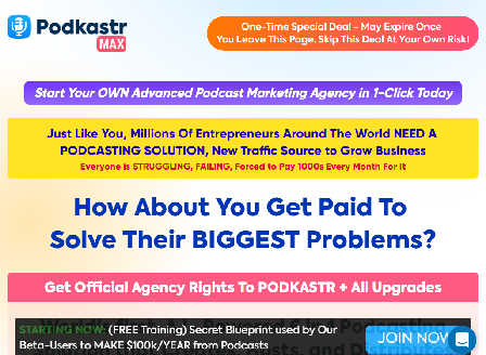 cheap - PodKastr+PodKastr Agency+PodKastr DFY Whitelabel Website