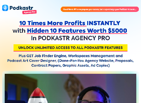 cheap PodKastr Agency PRO