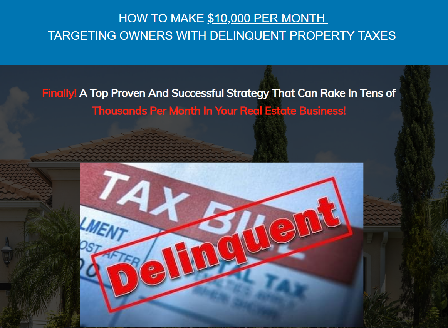 cheap Marketing To Owners With Delinquent Property Taxes