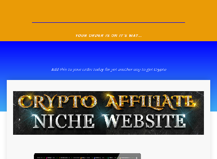 cheap Crypto Affiliate Niche Website