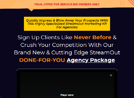 cheap StreamOut Marketing Package