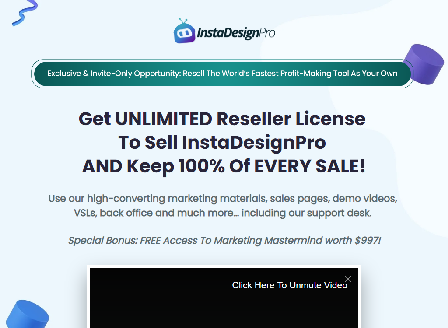 cheap InstaDesignPro Reseller Commercial | Unlimited Reseller License