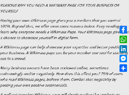 cheap Wikimass Business Page