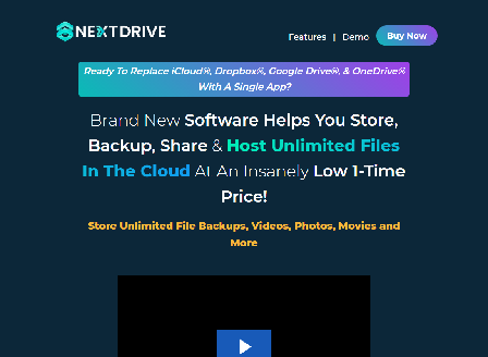cheap NEXTDRIVE - Unlimited Cloud Storage Platform