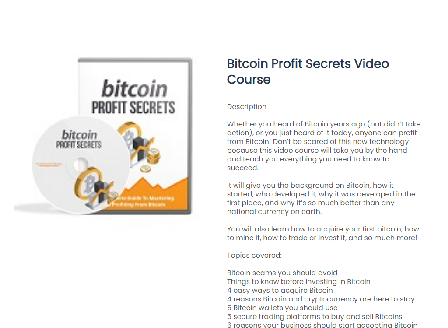 cheap Bitcoin Profit Secrets Video Plus Bitcoin Automated Trading Guide