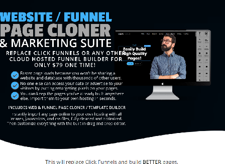 cheap Web Page / Funnel Cloner & Marketing Suite