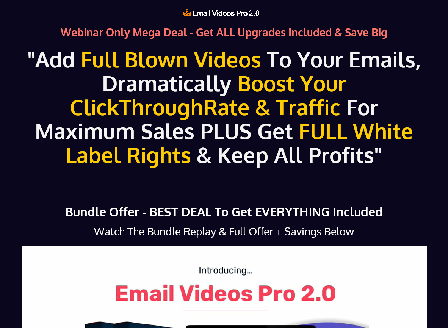 cheap Email Videos Pro 2.0 White Label Bundle