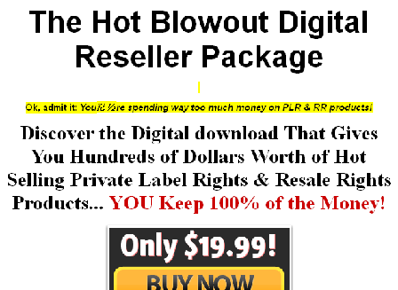 cheap The Hot Blowout Digital Reseller Package