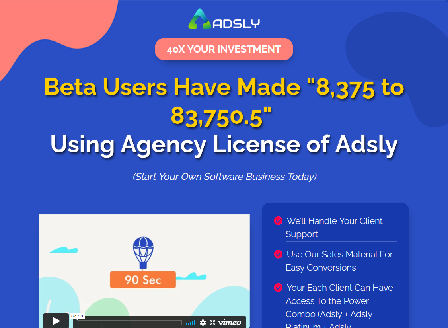 cheap Adsly Reseller 50 Licenses