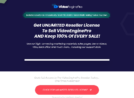 cheap VideoEnginePro Reseller | 100 Reseller License