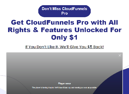 cheap CloudFunnels 2 Pro Trial
