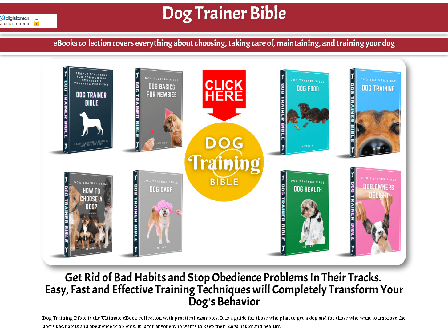 cheap Dog Trainer Bible - $49 AOV + 50% Commissions