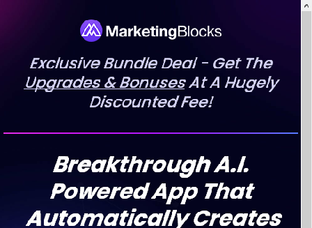 cheap MarketingBlocks - Special Deal