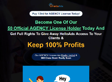 cheap HelloAds Developer 300 licenses Ninja