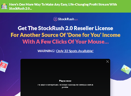 cheap Stockrush v2.0 Reseller - 100% Commissions