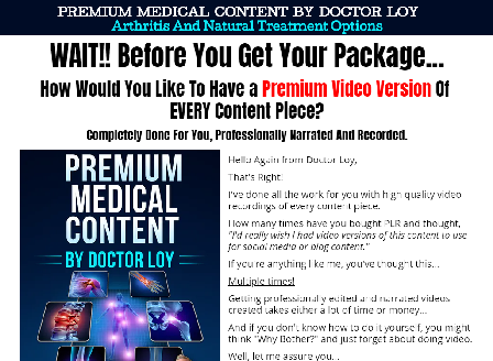 cheap Premium Medical Content By Doctor Loy: Arthritis