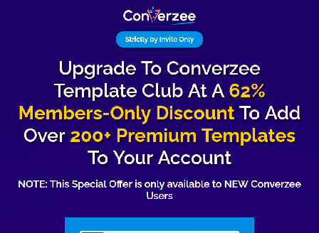 cheap Converzee Template Club Commercial