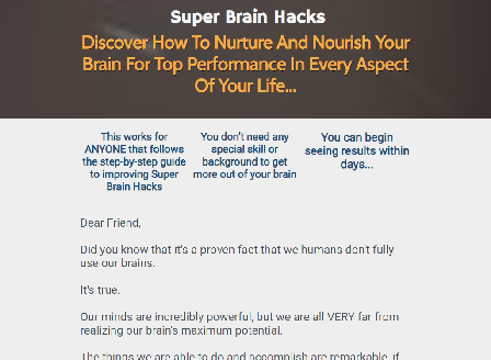 cheap Super Brain Hacks