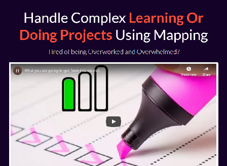 cheap Handle Complex Learning Or Doing Projects Using Mapping