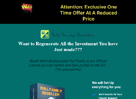 cheap WOW 2.0 Full Family Reseller 100 License