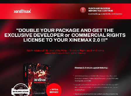 cheap Xinemax Deluxe Mega Pack + Developer license + Mega Bonuses