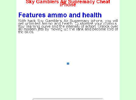 cheap Sky Gamblers Air Supremacy cheat iphone